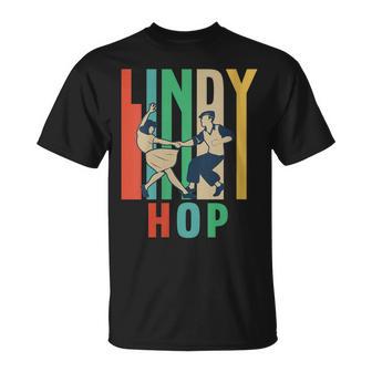 Diseño De Lindy Hop Para Tu Compañero De Baile Cuello Camiseta unisex - Regaloses