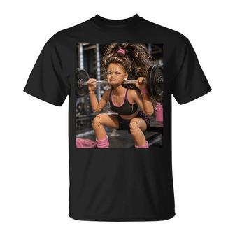 Disgusting Gym Girl Workout Meme Humor Fitness T-Shirt - Monsterry