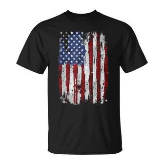 Distressed American Flag 4Th July Patriotic Usa Independence T-Shirt - Thegiftio UK