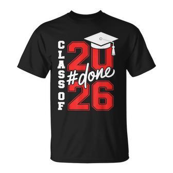 Done Class Of 2026 Graduation Grad Seniors 2026 T-Shirt - Thegiftio UK