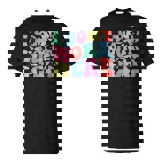 I Don't Work Here Sarcastic Slogan Retro T-Shirt - Monsterry