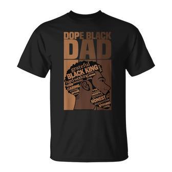 Dope Black Dad History Month Junenth Black Father's Day T-Shirt | Seseable UK