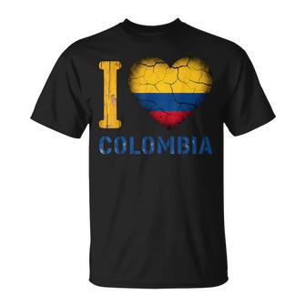 Drapeau De La Colombie Fierté Colombienne Drapeau Colombien Racines Colombiennes T-Shirt - Cadeauxyz