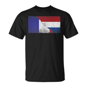 Drapeaux France Et Pays-Bas Français Néerlandais T-Shirt - Cadeauxyz