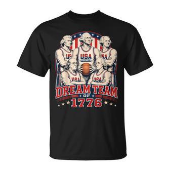 Dream Team Of 1776 America 4Th Of July Independence Team T-Shirt - Thegiftio UK