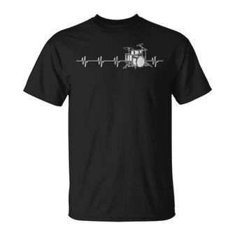 Drums Heartline Cadeau D'anniversaire Pour Homme Et T-Shirt - Cadeauxyz