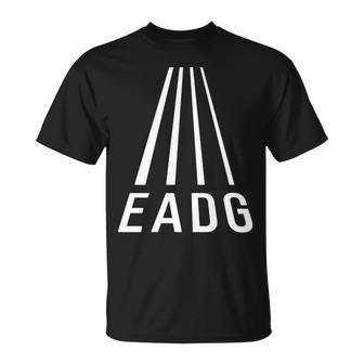 Eadg 4弦 ベースギタープレーヤー ベーシストパースペクティブ 長袖tシャツ Tシャツ - Kawaiitshirt