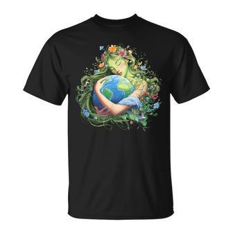 Earth Day 2026 Green Mother Nature Planet Girls T-Shirt - Thegiftio UK