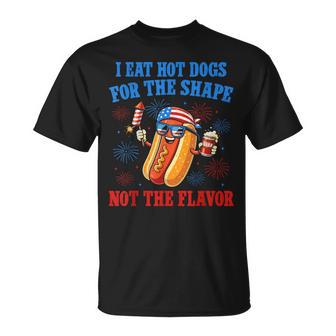 I Eat Hot Dogs For The Shape Glizzy Gobbler T-Shirt - Monsterry