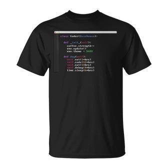 Eatleep Code Programación Repetida Programación En Python Regalo Científico Camiseta unisex - Regaloses
