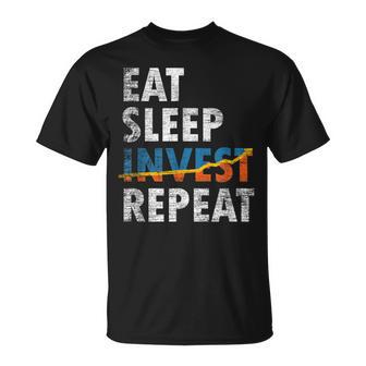 Eatleep Invest Repeat Investment Trading Tシャツ - Kawaiitshirt