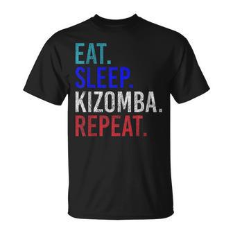 Eatleep Kizomba Repeat Kiz Parejas De Baile En La Escuela De Baile Kiz Camiseta unisex - Regaloses