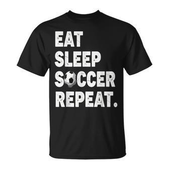 Eatleepoccer Repeat Calcio Calcio Calcio Gioco Di Calcio Maglietta - Novitaregali