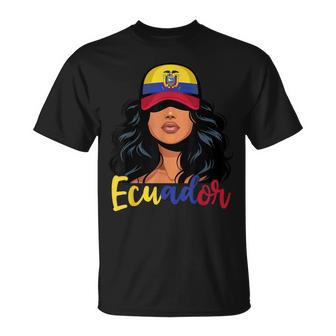 Ecuadorian Girl Ecuador Flag Proud Ecuatoriana Women T-Shirt - Thegiftio UK