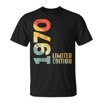 Edición Limitada 1970 Nacido 1970 Cumpleaños Camiseta unisex - Regaloses