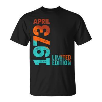 Edición Limitada 1973 Abril 1973 Camiseta unisex - Regaloses