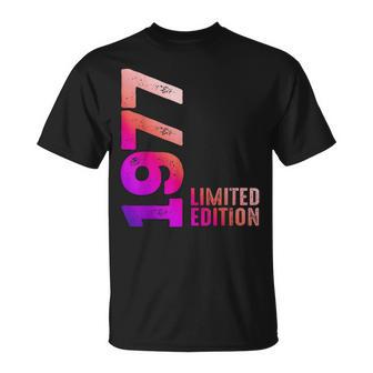 Edición Limitada 1977 Regalo De Cumpleaños 1977 - Manga De Doble Puntada Cuello Crew Talla Pequeña Camiseta unisex - Regaloses