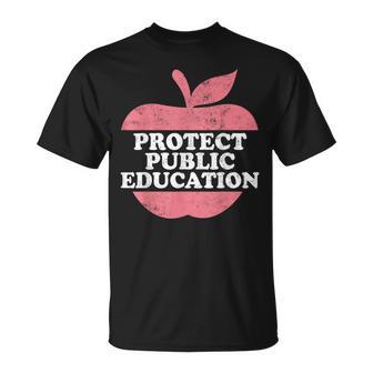 Educación Profesor Escuela Pública Proteger Nuestra Educación Camiseta unisex - Regaloses