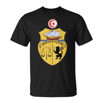 Emblème National Blasonymbole Blason Tunisie T-Shirt - Cadeauxyz