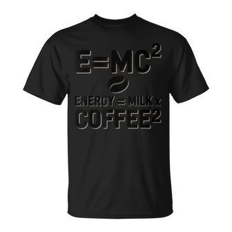 EMc2物理学が語る、コーヒーを介したオタクのダジャレ・エネルギー Tシャツ - Kawaiitshirt