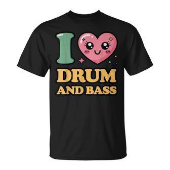 Me Encanta Drum And Bass Camiseta unisex - Regaloses