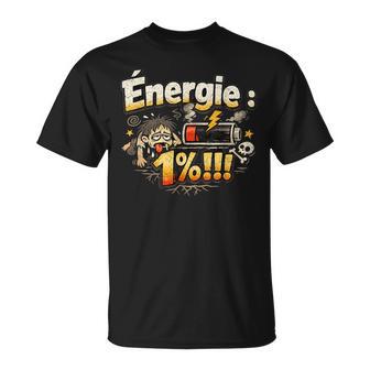 Énergie 1 Cadeau Homme Anniversaire Drole Humour Original T-Shirt - Cadeauxyz