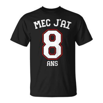Enfant 8E Anniversaire 8E Cadeau D'anniversaire Mec J'ai 8 Ans T-Shirt - Cadeauxyz