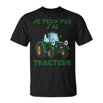 Enfant Ferme Tracteur Garçon Je Peux Pas J'ai Tracteur Mini-Fermier T-Shirt - Cadeauxyz