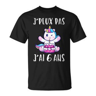 Enfant J'peux Pas J'ai 6 Ans Licorne Cadeau 6Ans Anniversaire Fille T-Shirt - Cadeauxyz