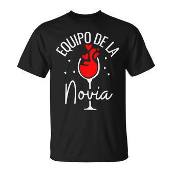 Equipo De La Novia Despedida Deoltera Para La Novia Boda In Mangas Camiseta unisex - Regaloses