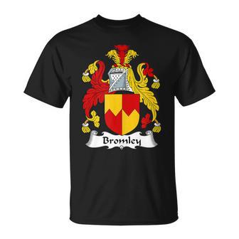 Escudo De Armas Bromley Escudo De La Familia In Mangas Camiseta unisex - Regaloses
