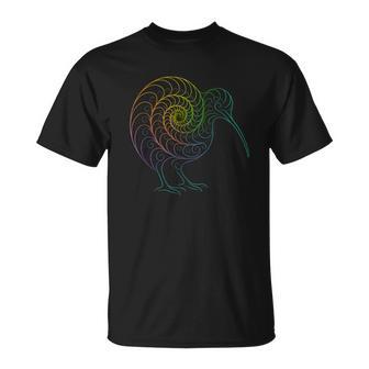 Espiral Fractal Con Forma De Arco Iris Camiseta unisex - Regaloses