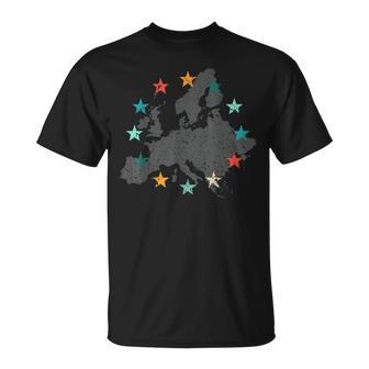 Europa Unión Europea 12 Estrellas Por Europa Camiseta unisex - Regaloses