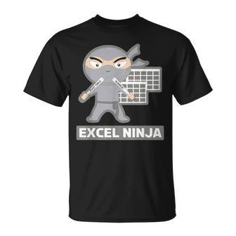 Excel Ninja Camicia Foglio Di Calcolo Ninja Camicia Excel Camicie Divertente Maglietta - Novitaregali