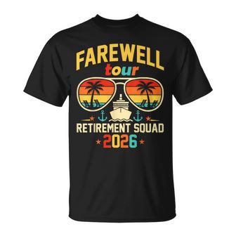 Farewell Vintage Tour Retirement Squad 2026 Sunglasses Beach T-Shirt | Mazezy