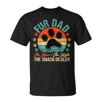 Fathers Day Fur Dad The Man Myth Snack Dealer Men T-Shirt - Thegiftio UK