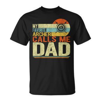 My Favorite Archer Calls Me Dad Father's Day T-Shirt - Monsterry