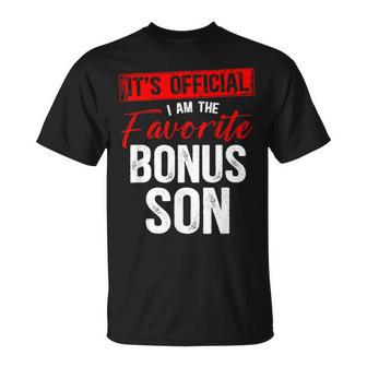 I Am The Favorite Bonus Son Step Son T-Shirt - Thegiftio UK