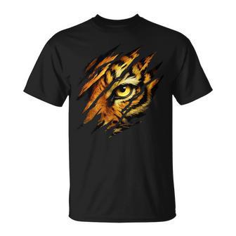 Fearless Tiger Eye Safari Zoo Wildlife Animal Zookeeper T-Shirt - Thegiftio
