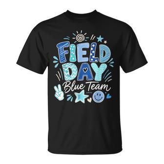 Field Day Blue Team Color Field Trip Team Game T-Shirt - Monsterry