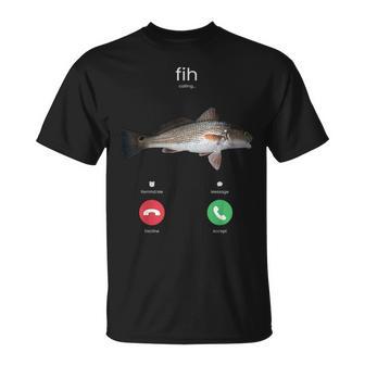 Fih Calling スペルミスフィッシュ 電話を受け入れる 魚 Tシャツ - Kawaiitshirt