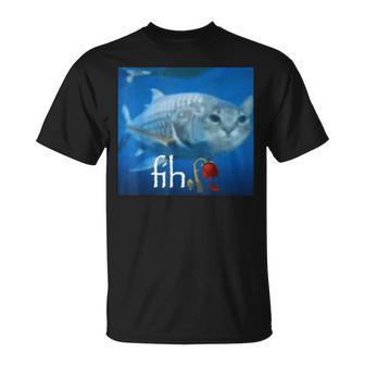 Fih Meme Cat Fish Ai Fish Cat Meme Trend Fih T-Shirt | Mazezy