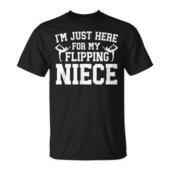 My Flipping Niece Gymnastics Uncle Of A Gymnast Uncle T-Shirt - Thegiftio UK