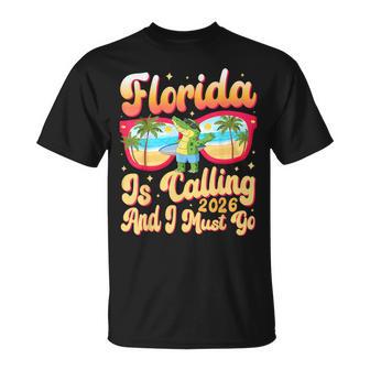 Florida Is Calling And I Must Go Summer Vibes Florida Trip T-Shirt - Monsterry