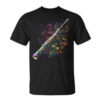 Flûte Traversière Coloré Musicien Flûte Traversière Cadeau P T-Shirt - Cadeauxyz