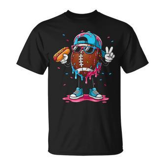 Football Drip Boys Football Ice Cream Youth Game Day T-Shirt - Thegiftio UK