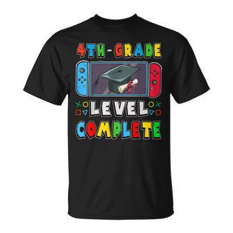 Fourth Grade Level Complete Last Day Of School Graduate Boys T-Shirt - Thegiftio UK