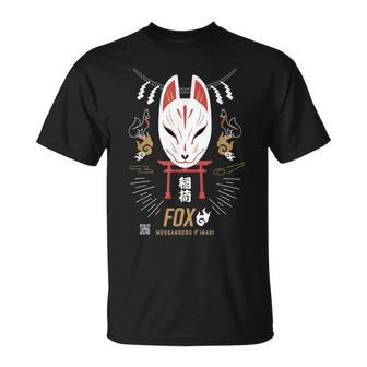 Fox 稲荷神の使者 Tシャツ - Kawaiitshirt