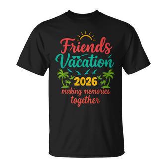 Friends Vacation 2026 Tropical Beach Memories T-Shirt | Seseable UK