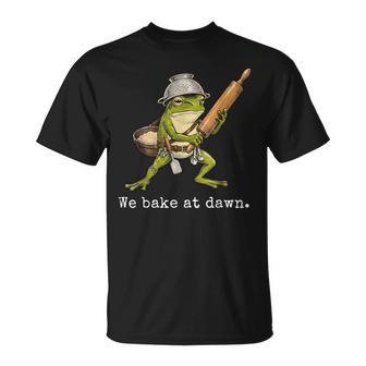 Frog We Bake At Dawn Saying Quote T-Shirt - Monsterry UK